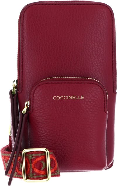 COCCINELLE Leren Telefoontasje Pixie Hi-Tech Phone Bag Sangria (rood)paars