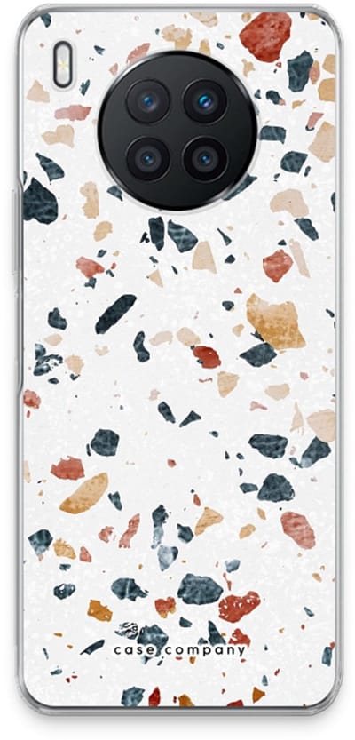 Case Company® - Hoesje geschikt voor Huawei Nova 8i hoesje - Terrazzo N°4 - Soft Cover Telefoonhoesje - Bescherming aan alle Kanten en Schermrand