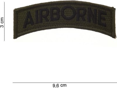 Embleem stof airborne TAB met klittenband #1049