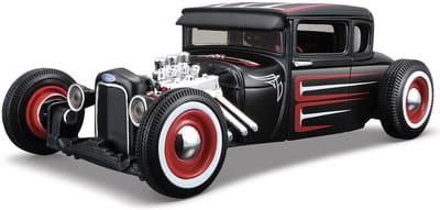 Maisto Ford Model A - Modelauto - Schaal 1:24 - Zwart/Rood/Wit