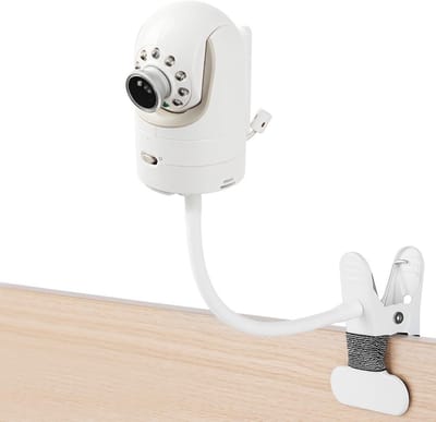 Flexibele clipklembevestiging voor babyfoon met zwanenhalsarm