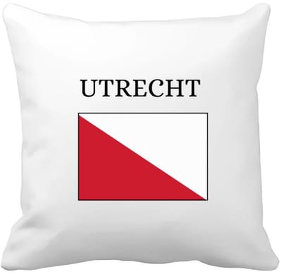 Akyol - utrecht Kussen hoes - Utrecht - toeristen - stad - vlag - geschenk - cadeau - kado - 40 bij 40 cm