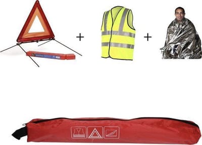 ANWB Veiligheidsset auto - gevarendriehoek, vest & isolatiedeken