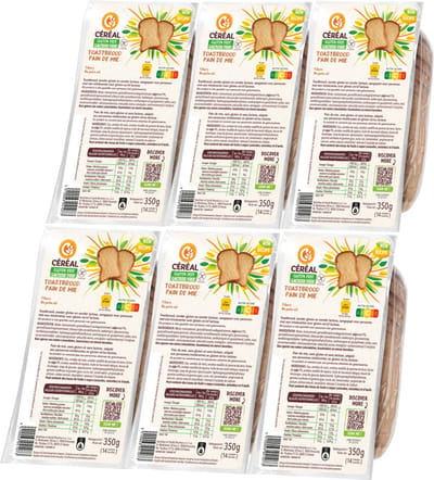 Céréal Toastbrood - 6 x 350 gr - Voordeelverpakking