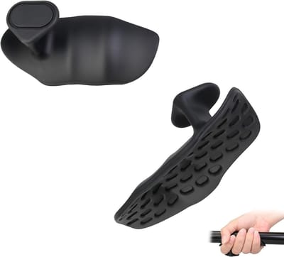Grip Pads voor Krachttraining - Silicone Fitness Grips, Zwarte Antislip Handvatten voor Gewichtheffen, Bodybuilding en Sportactiviteiten