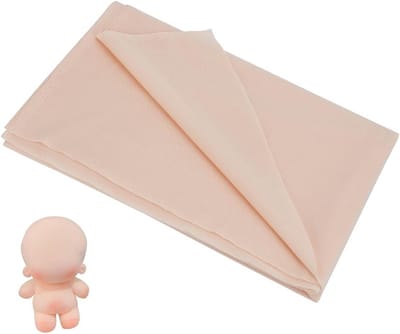 1M Huidkleurige Stof 1.5M Breed Antiek Beige Polyester voor Poppenmaken, Kleding en Tassen