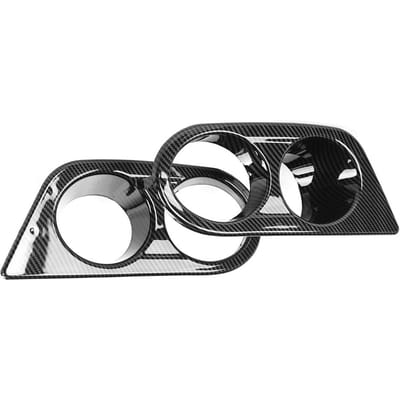 2 stuks Voorbumper Mistlichtafdekking Dubbele Gaten Auto Accessoire Geschikt voor E46 M3 2001‑2006 Carbon Fiber Look