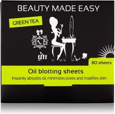 Beauty Made Easy Oil Blotting Sheets Green Tea 80 stuks