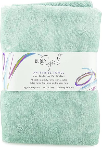 Microvezel Haarhanddoek voor Krullend Haar - Anti-Kroes & Sneldrogend