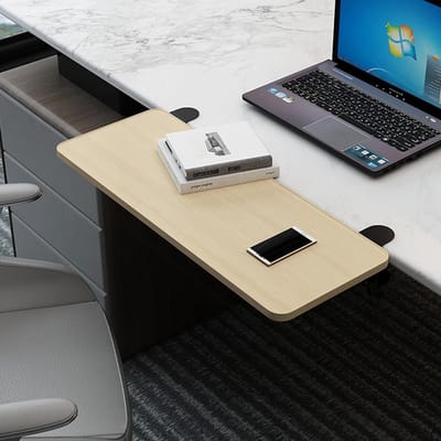 Bureau Toetsenbordlade - Verlengplank Bureau - Ergonomisch Werken - Opvouwbaar Ontwerp - Ruimtebesparend - Zwart
