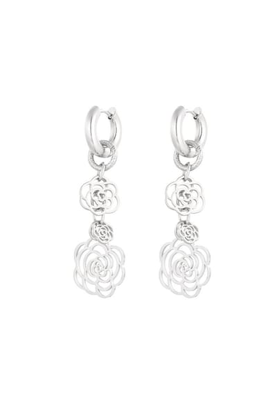 Yehwang Oorbellen rose darling | Zilver