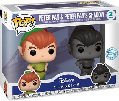 Funko Peter Pan - POP! 2-Pack Peter Pan With Shadow 9 cm Verzamelfiguur - Multicolours