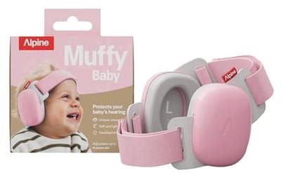 Hoorbescherming voor Baby's en Peuters - Comfortabele en Veilige Oorkappen met Verstelbare Hoofdband, 24 dB Demping, Geschikt Tot 48 Maanden, Roze