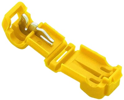 VLTG Gele Snelkoppeling - Kabelschoen Aftakconnector - Voor Kabel 1.0-2.5 mm² - 20 stuks