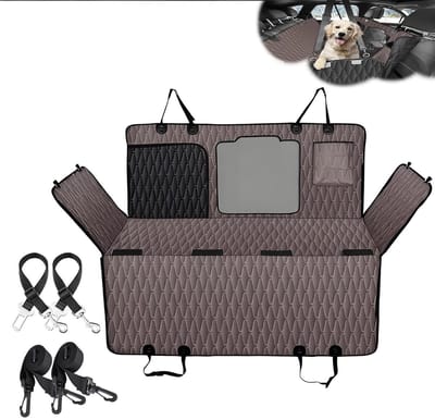 Hondendeken Auto Achterbank - Beschermhoes Hond - Reizen met Huisdier - Harde Bodem Antislip - Niet gespecificeerd - Zwart