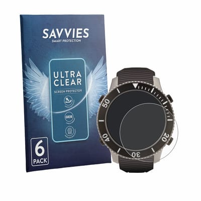 Savvies - Screenprotector voor SCUBAPRO Galileo G3 Ti - Folie Beschermfolie transparant 6 Stuks