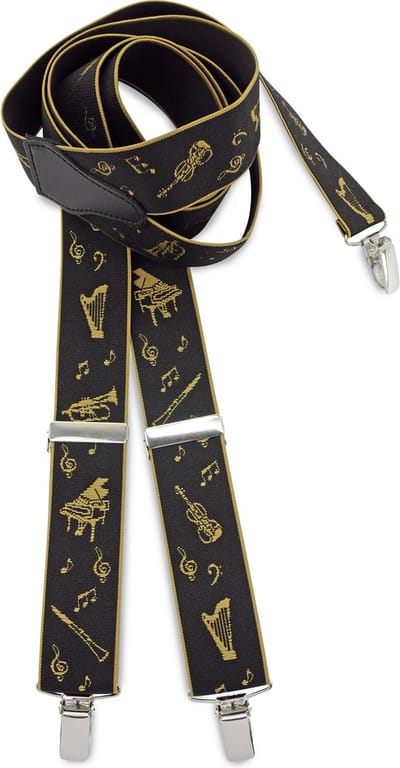 We Love Ties - Bretels - Bretels Music Maestro zwart - zwart / goud