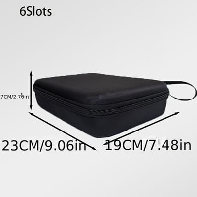 Grote Capaciteit Zonnebril Opbergtas Eva Compressiebestendige Bril Opbergtas Reis Draagbare Zonnebril Sorteertas black