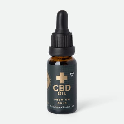 Dutch Natural Healing - CBD olie 25% 20ML Premium Gold edition - Full Spectrum - Rijkste in Terpenen - Grootste Variatie Cannabinoïden - Beste Entourage Effect