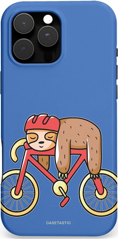 Casetastic hoesje geschikt voor Apple iPhone 16 Pro Max - MagSafe - Dubbellaagse bescherming - Lui op reis - Fashion Case - Lavendel
