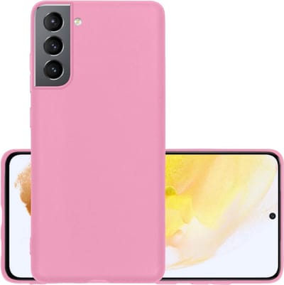 Hoesje - Geschikt voor Samsung Galaxy S21 - Sterk & Shockproof - Hoes Cover - Siliconen Case - Roze