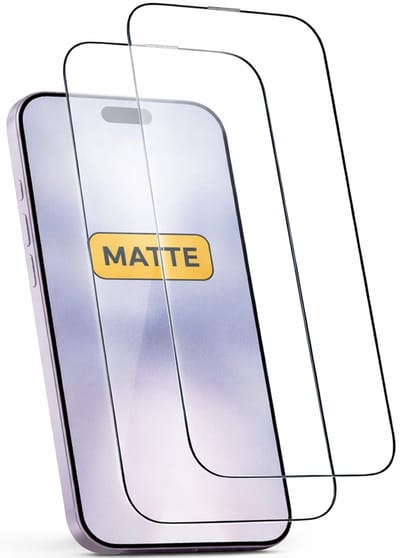 Geschikt voor iPhone 17 Matte Screenprotector 2x – 9H Gehard Glas – Full Cover