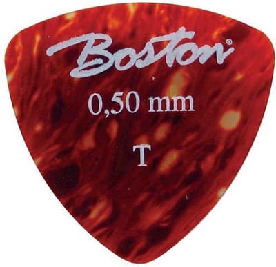 Boston PK-40-T Plectrums 0.50 Mm Celluloid Tortoise Driehoekig Standaard 24 Pack
