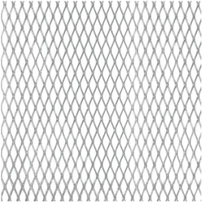 Alberts Metaalgaasplaat - Aluminium - Zilverkleurig Geanodiseerd - Uitgevouwen Metaal - 250x500x1,6mm