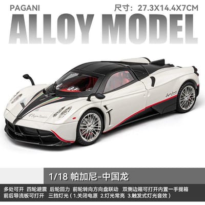 1:18 Pagani Huayra Roadster Italiaanse Luxe Hypercar Legering Metaal Diecast Modelauto Huisdecoratie En Computer Bureau Ornaments