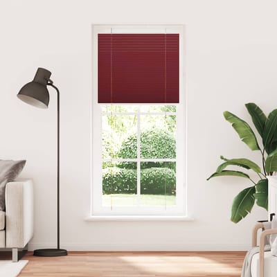 vidaXL - Plissé - rolgordijn - 95x200 - cm - stofbreedte - 94,4 - cm - bordeauxrood