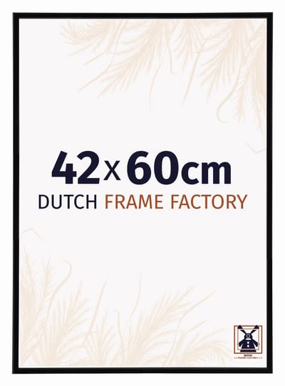 Fotolijst 42x60 cm - Kunststof - Zwart Hoogglans - Angers