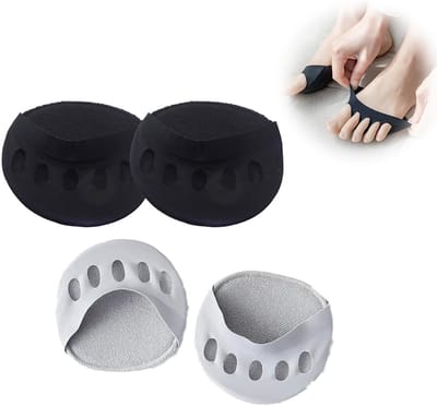 Honeycomb Fabric Metatarsal Pads - 4 Pairs van Zachte Voetkussens - Herbruikbare Voorvoet Pads voor Vrouwen en Mannen - Pijnpreventie en Comfort