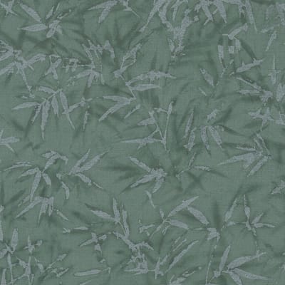 Natuur behang Profhome 790465-GU vliesbehang hardvinyl warmdruk in reliëf licht gestructureerd met bloemmotief en metalen accenten groen patinagroen platina 5,33 m2