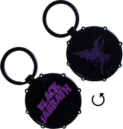 Black Sabbath - Wavy Logo & Daemon Drum - Sleutelhanger