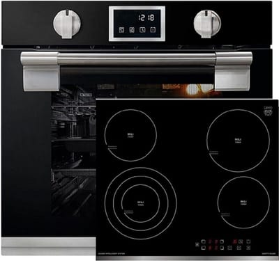 Kaiser - Inbouwoven - EH 6338 s - kookplaat - KCT 6703 F - pyrolytische oven - 11 functies - Elektrische kookplaat - Hi Light - glaskeramische kookplaat - 60 cm