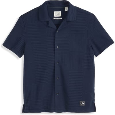 Scotch & Soda Knit Camp Shirt Sky Captain Taglia: S | Camicie Casual Outlet | Uomo