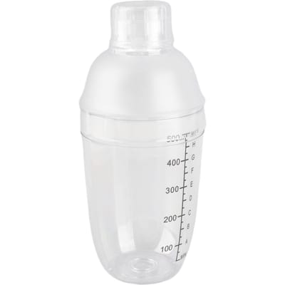 Shaker à cocktail PC avec échelle Théière à lait Jus Vin Gobelet en plastique pour Bar Maison Magasin 530ml