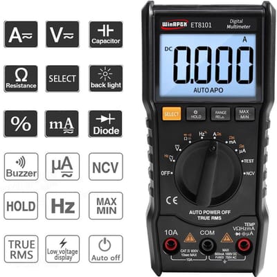WinAPEX 6000 comptes multimètre numérique Protection complète Mini DMM multifonctionnel portable Multi