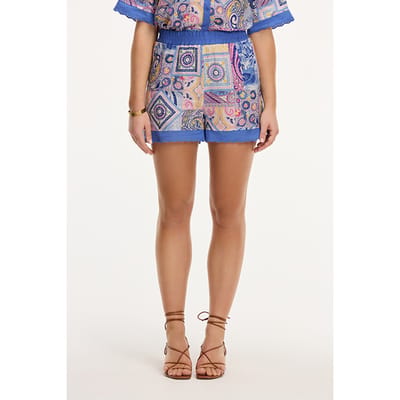 Shiwi Max Shorts Paisley Banner Paisley Banner Blue Size: M | Shorts Outlet | Dames | Blauw