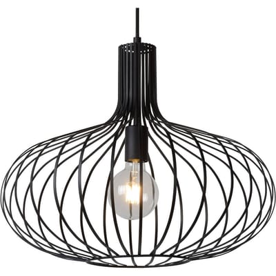Lucide MANUELA - Hanglamp - Ø 50 cm - 1xE27 - Zwart