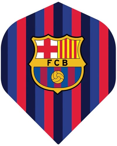 FC BARCELONA F1 VOETBAL FLIGHTS - 1 SET (3 FLIGHTS) - DART - FOOTBALL