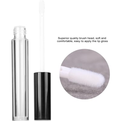 5 stuks set 5ml Transparante Lege Lipgloss Fles Wimper Eyeliner Olie Container Lipgloss Verdeelfles gray