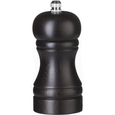 HENDI Houten zoutmolen – donker hout – keramisch maalmechanisme – Ø50x(H)113mm
