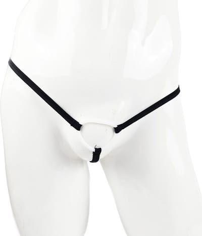 BamBella ® - Sexy Erotische bondage Lingerie Maat S/M onesize Heren onderbroek Zwart mannen