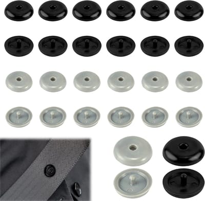 Veiligheidsgordel stopknoppen set van 80, universele riemclips voor auto, SUV en vrachtwagen, 40 zwarte en 40 grijze riemgespen, eenvoudig te installeren en duurzaam