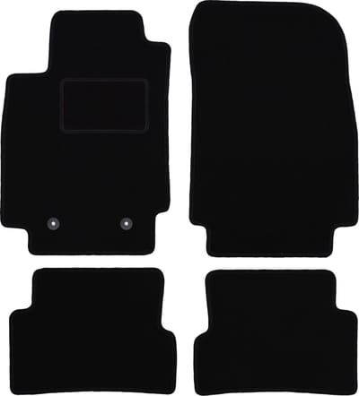 Zwarte veloursmatten voor: Renault Captur SUV (2013-2019)