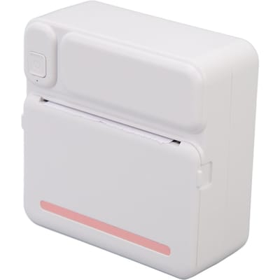 Mini imprimante thermique portable sans encre pour autocollants, application Bluetooth, pour téléphone, pour enfants, DIY rose