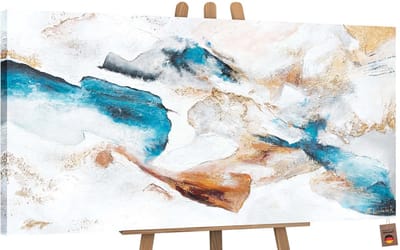 Canvas schilderij groot handgeschilderd smaragd groen abstract – YS-Art Gallery – Luxe wanddecoratie voor woonkamer – Modern schilderij voor slaapkamer en kantoor