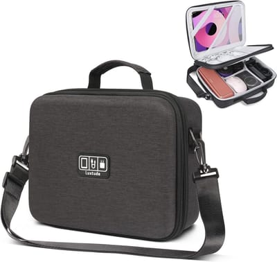 Grote EVA Elektronica Travel Organizer – Schokbestendige Kabel Organizer voor iPad tot 9.7 inch