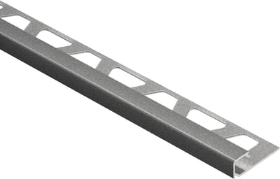 Schlüter Quadec TSG tegelprofiel structuur aluminium grijs 11 mm x 300 cm